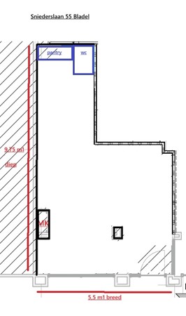 Floorplan - Sniederslaan 55, 5531 EH Bladel